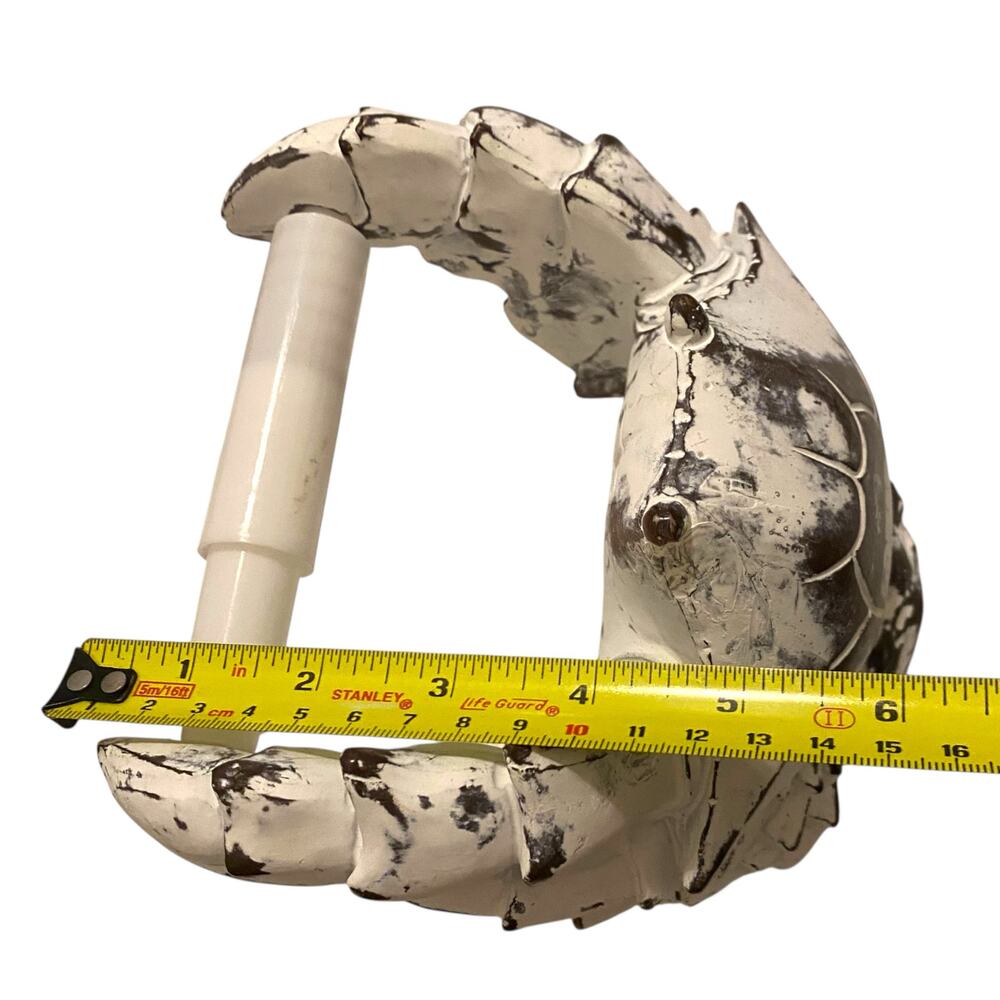 Crab Wall Mount Toilet Paper Roll Holder - Unique Decorative Rustic Nautical - Picture 10 of 13